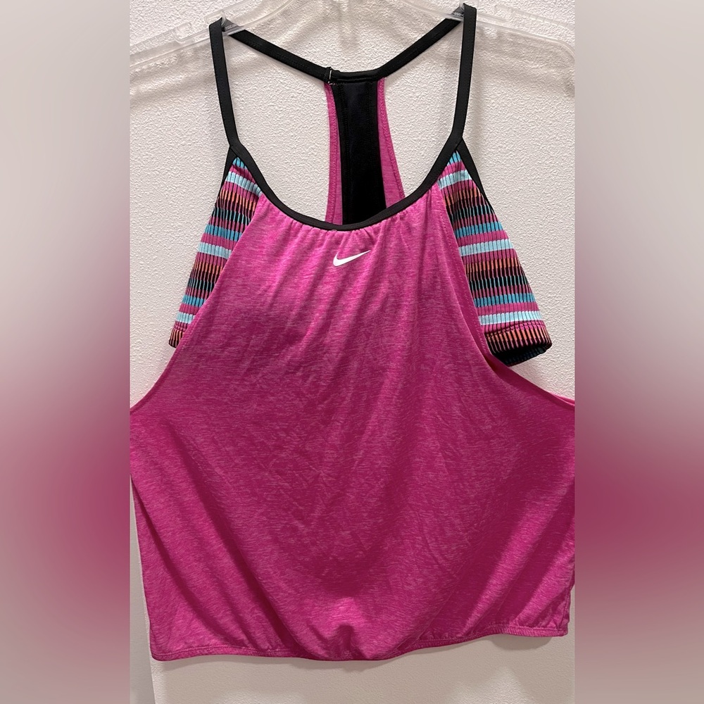 Pre-Owned Nike Women's Swim Layered Tankini Top